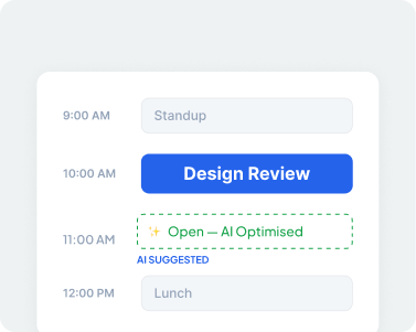 AI Scheduling & Calendar Optimization